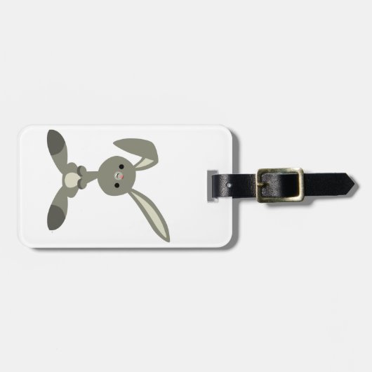 かわいいカートゥーンカートゥーンラビットラゲッジタグ ラゲッジタグ (正面横)