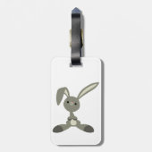 かわいいカートゥーンカートゥーンラビットラゲッジタグ ラゲッジタグ (裏面縦)