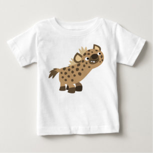 かわいいカートゥーンカートヒエナベビーTシャツ ベビーTシャツ