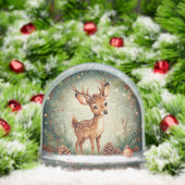 かわいいカートゥーンディアーフェスティバルリース (クリスマス)