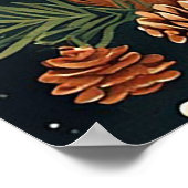 かわいいカートゥーンディアーフェスティバルリース ポスター (角)