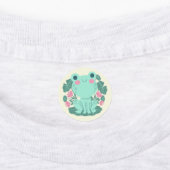 かわいいカートゥーンフロッグラベル ラベル (貼付)