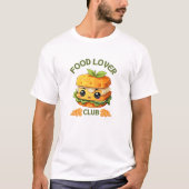 かわいいカートゥーンフードTシャツデザイン Tシャツ (正面)