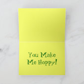 かわいいカートゥーンマルガメハート明るい元気カラフル カード (内部)