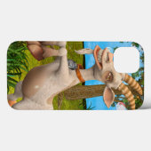 かわいいカートゥーン ヤギ 庭の動物 アート Case-Mate iPhoneケース (裏面 (横))