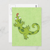 かわいいカートカートトカゲ ポストカード (正面/裏面)