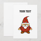 かわいいカートン ゴnomeの描き手からの招待状 招待状 (正面/裏面)