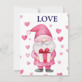 かわいいカードにピンクの小人のキャラクターが恋愛モードで描かれている シーズンカード (正面)
