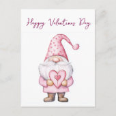 かわいいカードにピンクの小人の恋愛漫画 シーズンポストカード (正面)