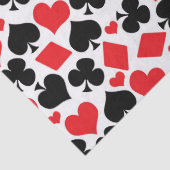かわいいカードスーツ柄カジノパーティー賭博 薄葉紙 (詳細)