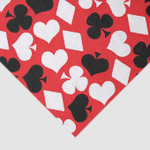 かわいいカードスーツ柄カジノパーティー賭博 薄葉紙 (詳細)