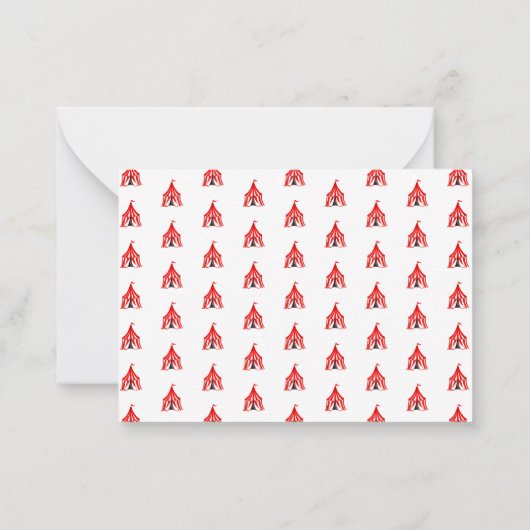 かわいいカーニバルサーカスショークロンボール子供たち ノートカード (裏面)