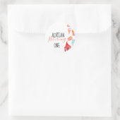 かわいいカーニバル誕生日パーティーのエンベロープシール ラウンドシール (バッグ)