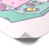 かわいいガチャポンのカプセルトイ機日本ドードル ポスター (角)