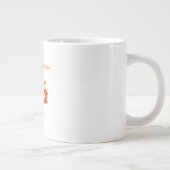 かわいいガチョウがプレゼントを持っているクリスマスコーヒーマグ ジャンボコーヒーマグカップ (右)