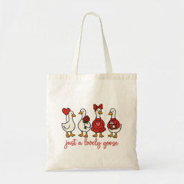 かわいいガチョウのトートバッグ Just a Lovely Goose トートバッグ