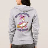 かわいいガチョウの魔女Tシャツ パーカ (裏面)