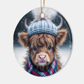 かわいいガニヤール牛素朴動物ファームハウス国 セラミックオーナメント (左)