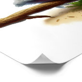 かわいいガラ絵を描コカトゥーの3D水彩画 ポスター (角)