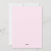 かわいいガレンタインズデイブランチ ピンク＆レッドの招待状 シーズンカード (裏面)