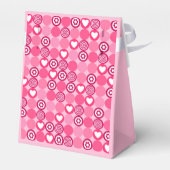 かわいいガレンティンの日ピンクのハートと花柄 フェイバーボックス (裏面サイド)