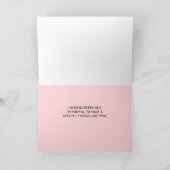 かわいいガレンティンの日BFFピンク赤いハートの女の子の名前 シーズンカード (内部)