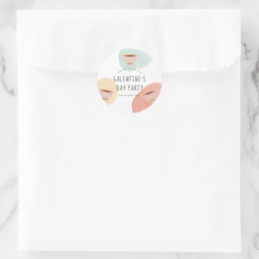 かわいいガレンティン最高ののデイテアスパーティー ラウンドシール (バッグ)