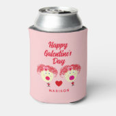 かわいいガレンティン最高のの友達パーソナライズされた 缶クーラー (缶裏面)