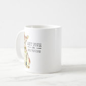 かわいいガングスタースフィンクス猫タトゥーおもしろいことわざ コーヒーマグカップ (正面左)