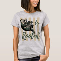 かわいいガーデニングのダジャレ "Otterly Rooted"