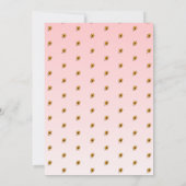 かわいいガーデニングガールフラワーブラックヘア誕生日 招待状 (裏面)