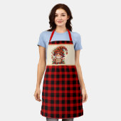 かわいいガーデニング愛好家の格言 エプロン (着用した状態)