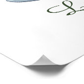 かわいいガーデンの生活をカスタマイズ可能 ポスター (角)