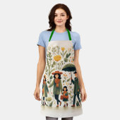 かわいいガーデンエプロン エプロン (着用した状態)
