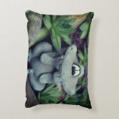 かわいいガーデンカエル多肉園 アクセントクッション (裏面(縦))