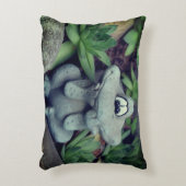 かわいいガーデンカエル多肉園 アクセントクッション (正面(垂直))