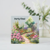 かわいいガーデンパーティーの恋人たち 招待状 (スタンド正面)