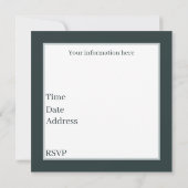 かわいいガーデンパーティー愛好家 招待状 (裏面)