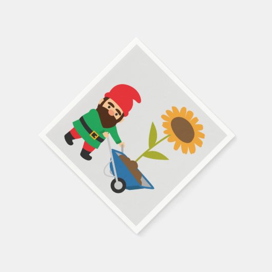 かわいいガーデン格言おもしろい スタンダードカクテルナプキン (角)