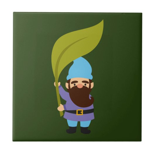 かわいいガーデン格言おもしろい タイル (正面)