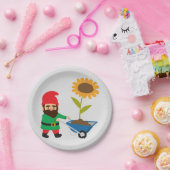 かわいいガーデン格言おもしろい ペーパープレート (パーティー)