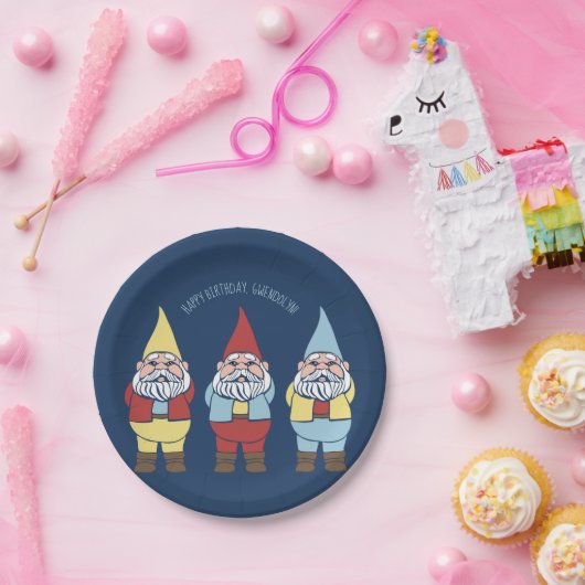 かわいいガーデン格言カスタムメッセージパーティー ペーパープレート (パーティー)