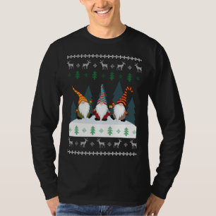 かわいいガーデン格言クリスマス小妖精や小人醜いクリスマス Tシャツ