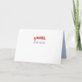 かわいいガーデン格言ノールクリスマスファミリーフォト シーズンカード (裏面)