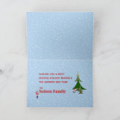 かわいいガーデン格言Gノールクリスマスシカラフルーン シーズンカード (内部)