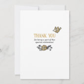 かわいいガーデン90th誕生日カードシャワー 招待状 (裏面)