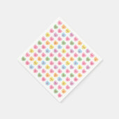 かわいいガーリーおもしろいカスタム会話キャンディハート スタンダードカクテルナプキン (角)