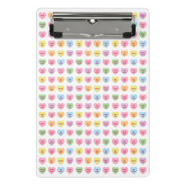 かわいいガーリーおもしろいカスタム会話ハートパターン ミニクリップボード