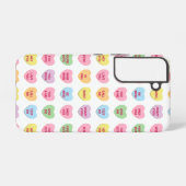 かわいいガーリーおもしろいカスタム会話ハートパターン SAMSUNG GALAXYケース (裏面横)