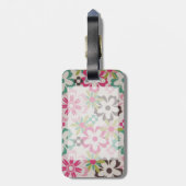 かわいいガーリーカラフルの春の花 ラゲッジタグ (裏面縦)